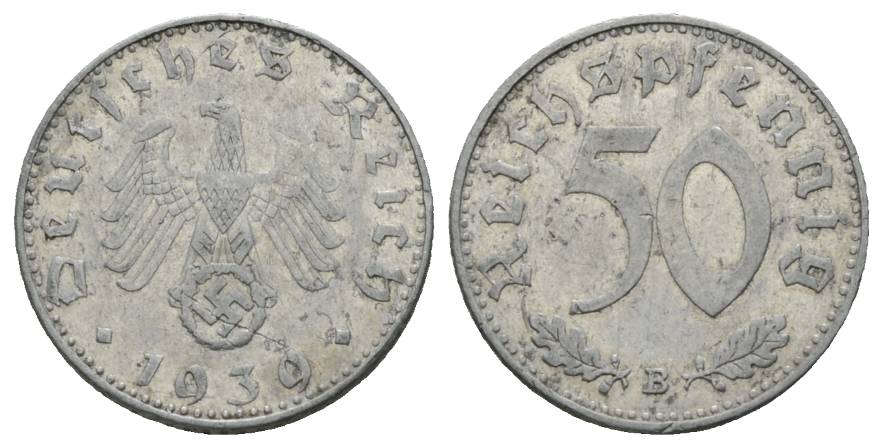  Deutsche Reich; 50 Pfennig, 1939   