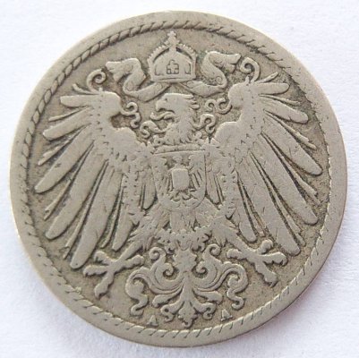  Deutsches Reich 5 Pfennig 1899 A K-N s-ss   