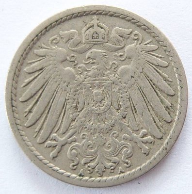  Deutsches Reich 5 Pfennig 1904 A K-N ss   