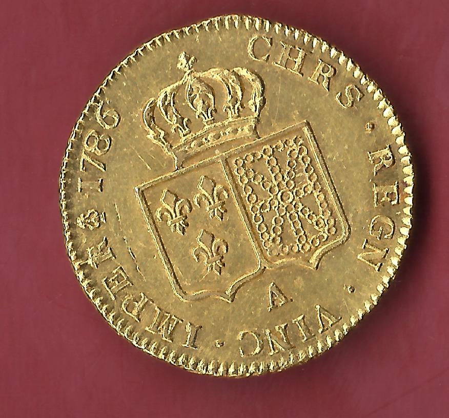  Frankreich Double Louis `dor 1786 A Louis XVI 15,32 Gr.Gold Koblenz Frank Maurer n655   