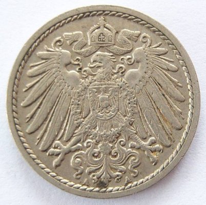  Deutsches Reich 5 Pfennig 1914 A K-N ss   