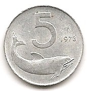  Italien 5 Lira 1973 #159   