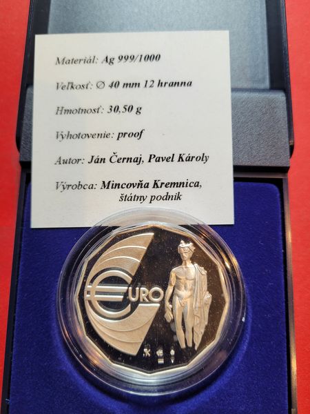  Slowakei erster Probe Euro in Silber 2002 Proof s Golden Gate Münzenankauf Koblenz Frank Maurer R4   