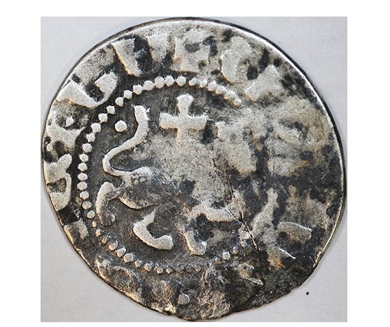  Cilikian Armenia,Levon III 1301-1307 AD ,AR Tram 2,09 g   