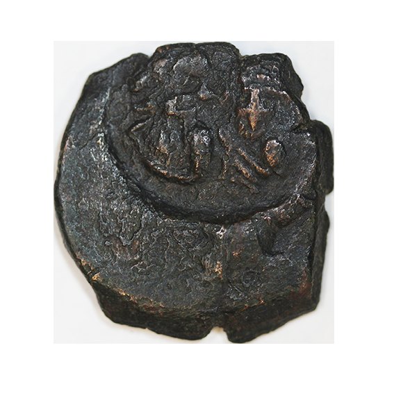  Heraclius with Heraclius Constantine 610-641 AD,AE 22 mm. ,5,02 g   