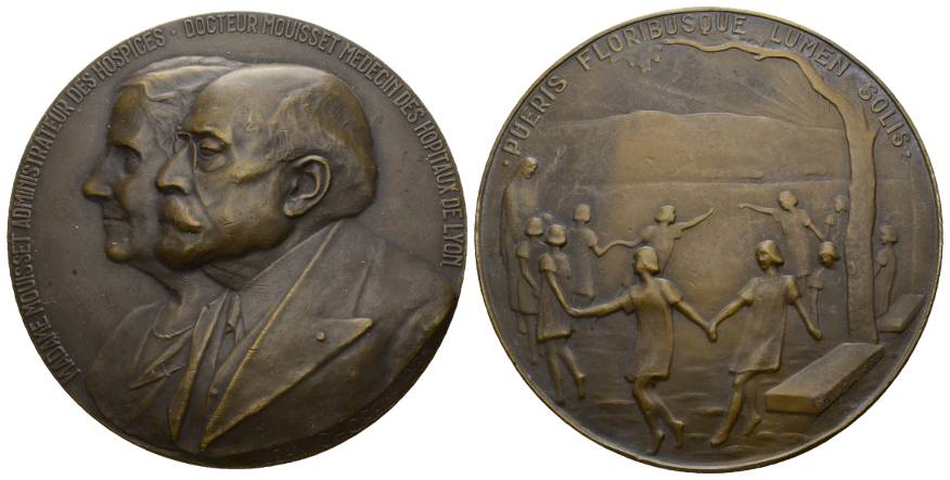  Medaille o.J.; Bronze, 248 g, Ø 80 mm   