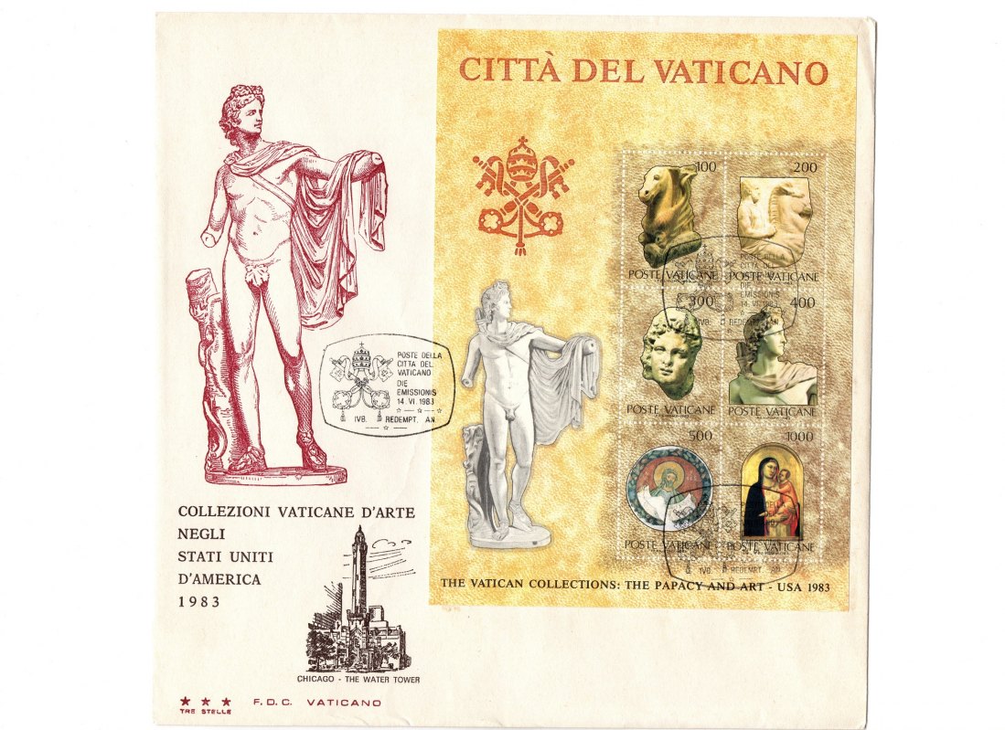  Vatikan 1983 (1) *** F.D.C. Sonderstempel 21,3 x 21,3 cm SELTEN!   