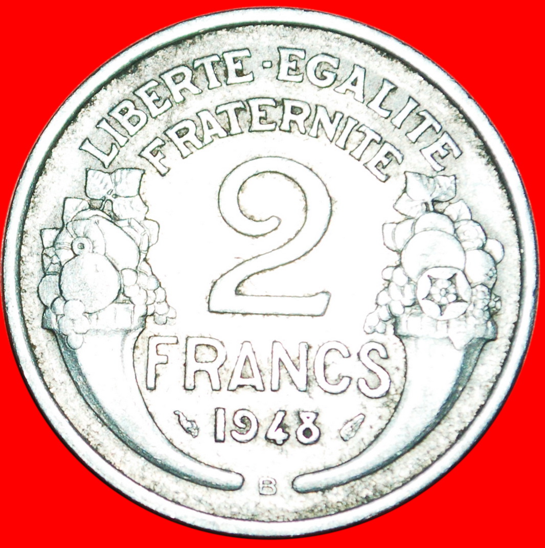  * CORNUCOPIAS: FRANCE ★ 2 FRANCS 1948B! LOW START★NO RESERVE!   