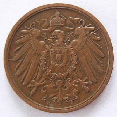  Deutsches Reich 2 Pfennig 1913 F Kupfer ss   