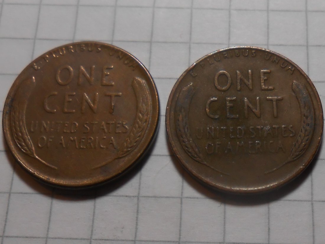 e.2 USA 1 Cent 1944 + 1952   
