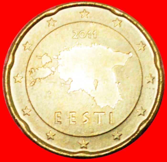  * SPANISCHE BLUMEE: estland (die UdSSR, russland)★20 EURO CENT 2011 NORDISCHES GOLD★OHNE VORBEHALT!   