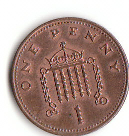  Großbritannien 1 Penny 1991 (F048)b.   