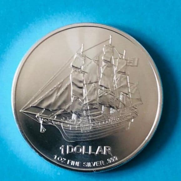  Cook Islands Segelschiff Bounty 2009 1 oz 999 Silber   