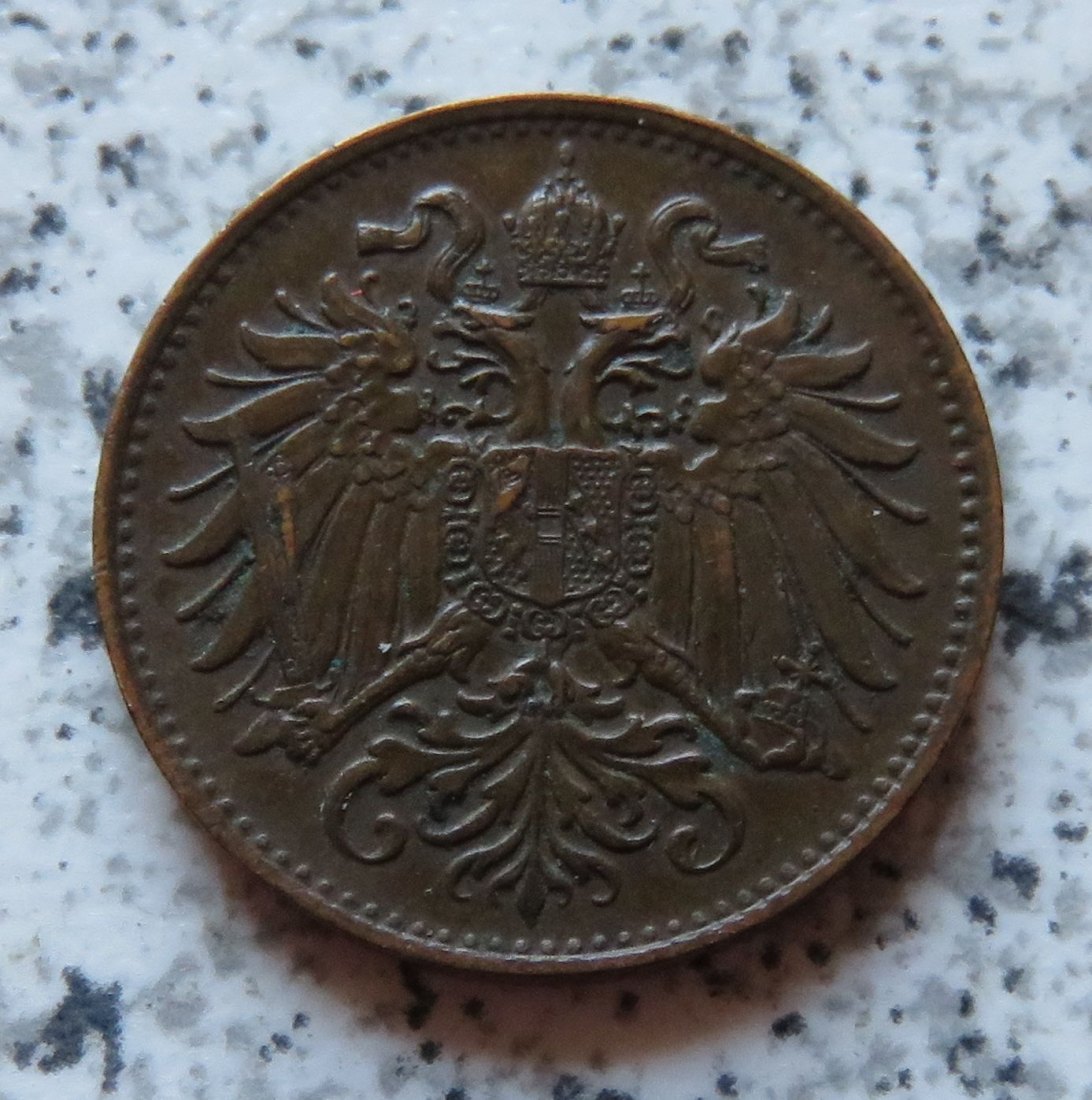  Österreich K & K 2 Heller 1894   