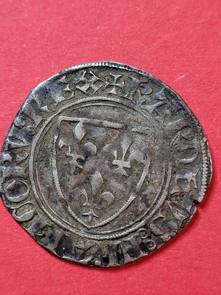  Frankreich Blauer  Gunear Karl VI 1422-1461 Top Münzenankauf Koblenz Frank Maurer Z397   