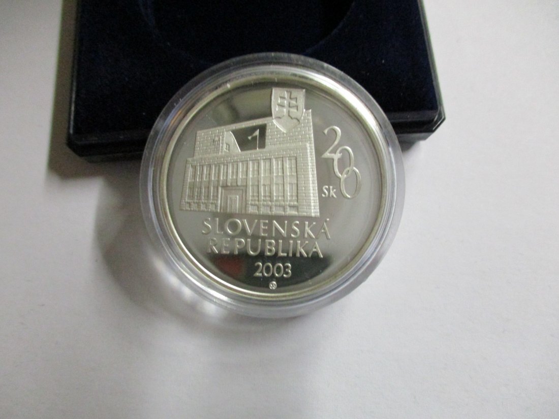  200 Slowakische Kronen 2003 Silbermünze /2   