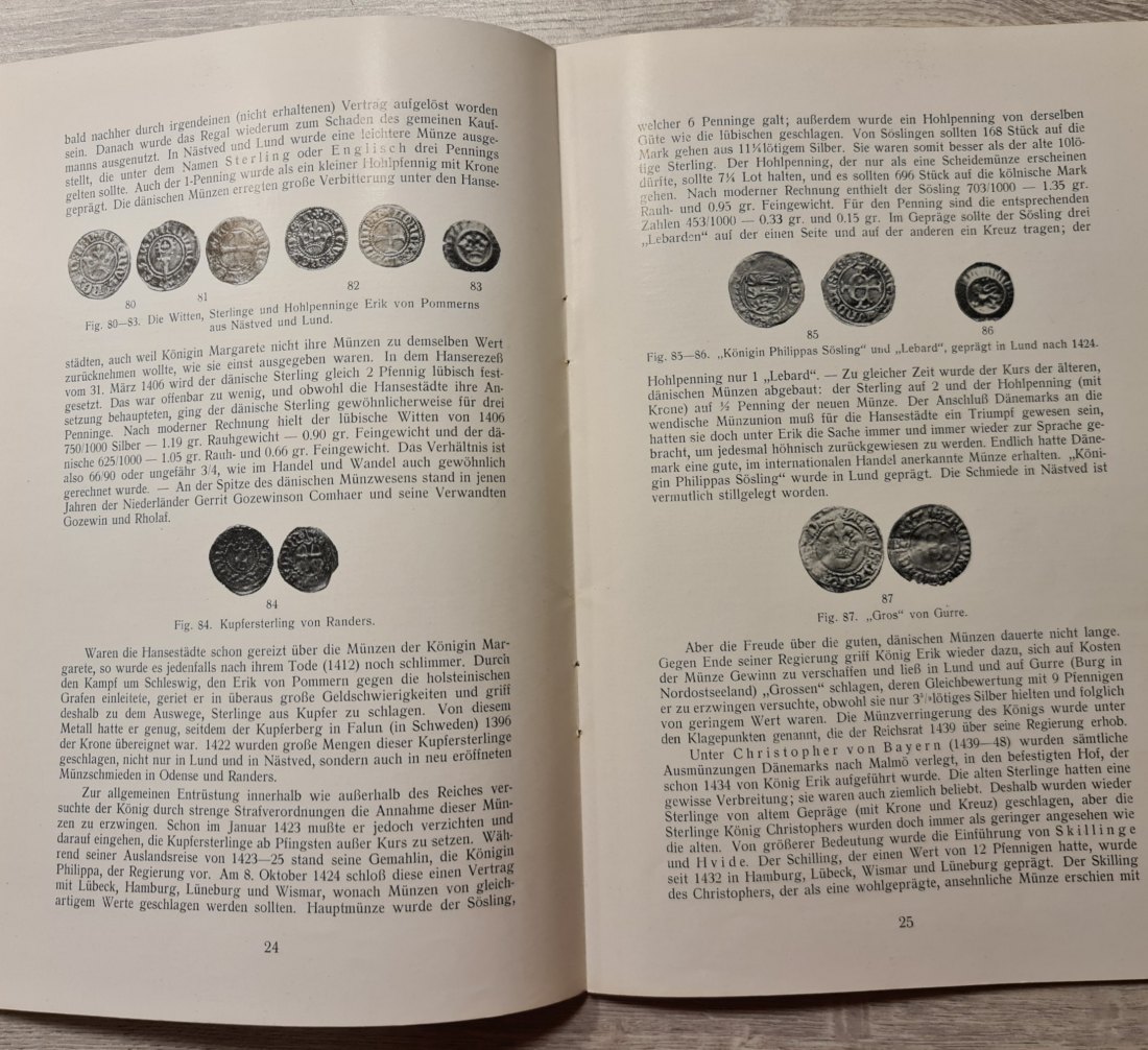  Galster - Die Münzen Dänemarks (bis etwa 1625) / original 1939   