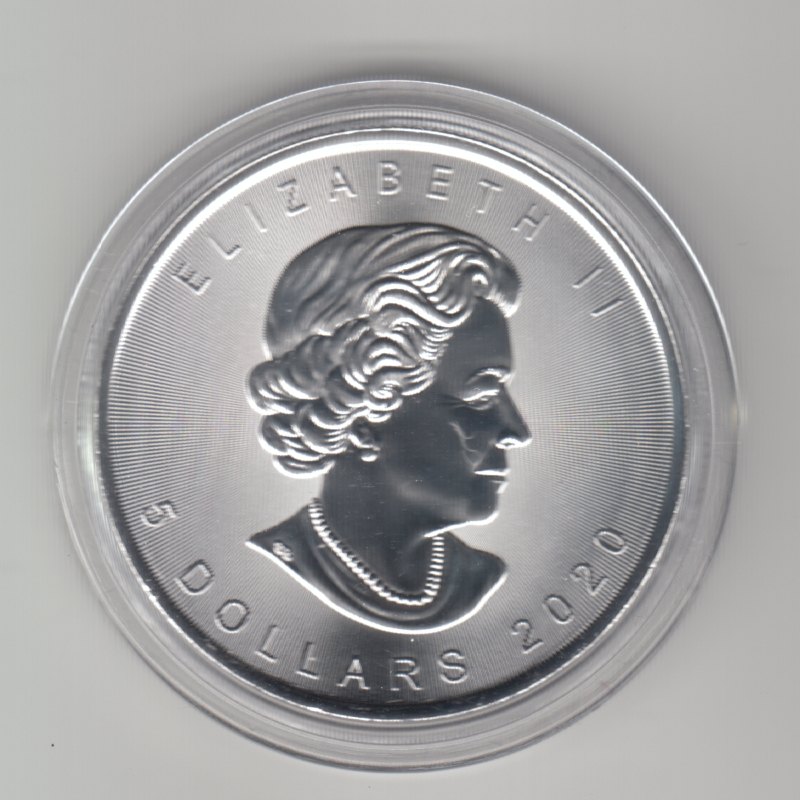  Kanada, Maple Leaf 2020, 1 unze oz Silber   
