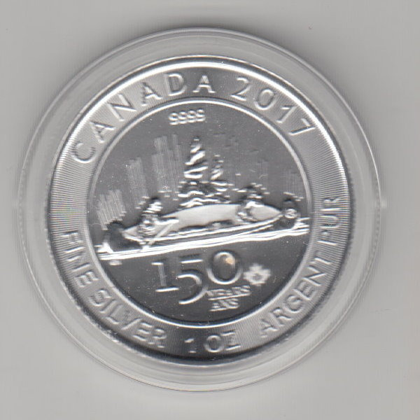  Kanada, 150 Jahre Kanada 2017, 1 unze oz Silber   