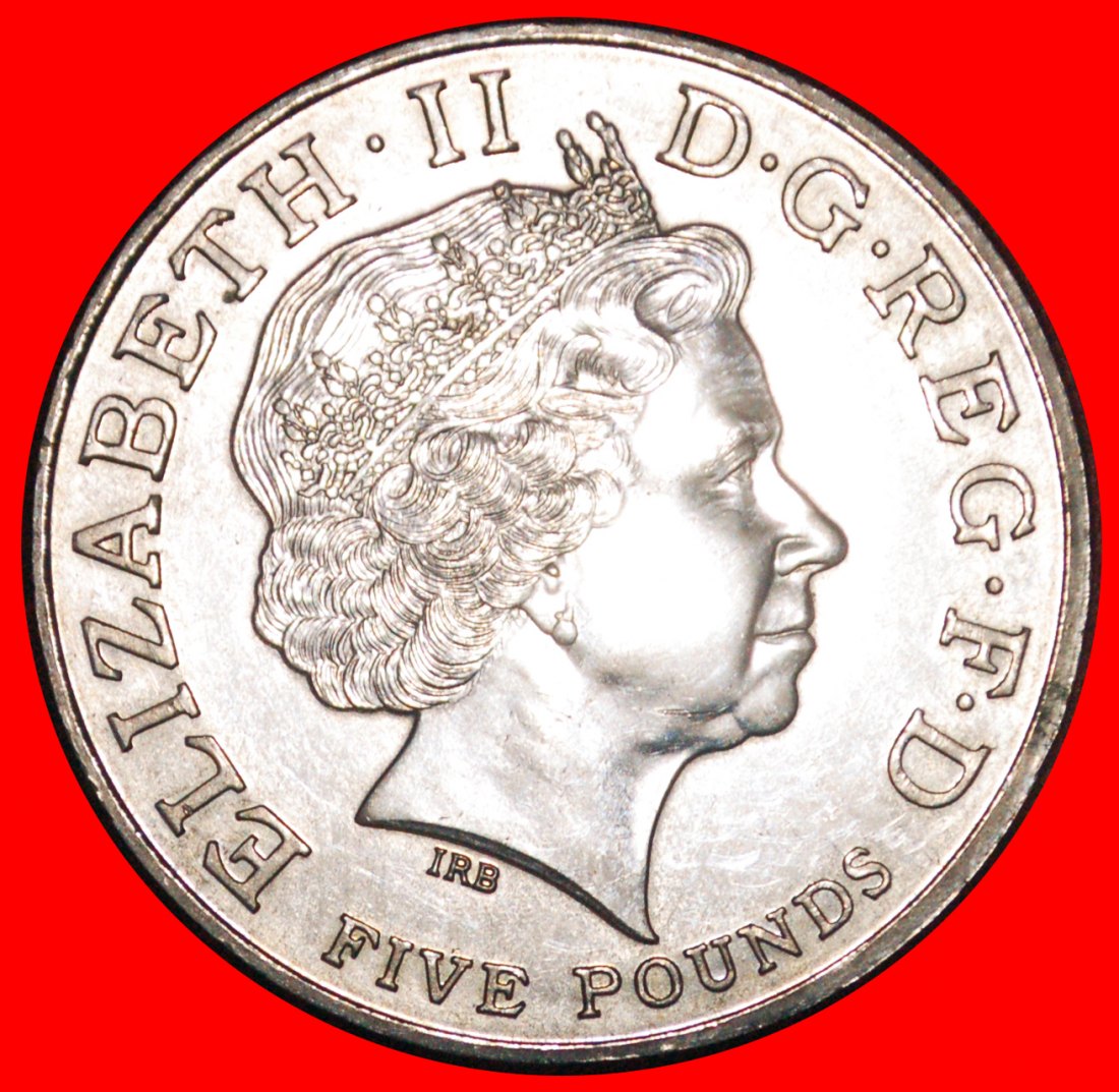  * UNION WITH RUSSIA AND FRANCE: GREAT BRITAIN★5 POUNDS 1904 2004 CROWN ERROR★LOW START ★ NO RESERVE!   