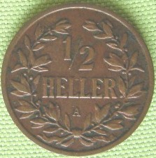  DOA 1/2 Heller 1905 A, Jäger N 715   