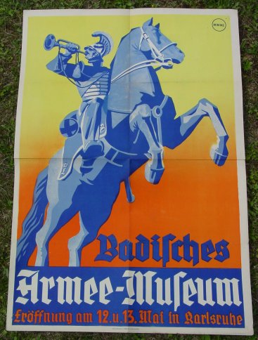  Badisches Armee-Museum. Original-Plakat 1930-er Jahre. (intern 2001148)   