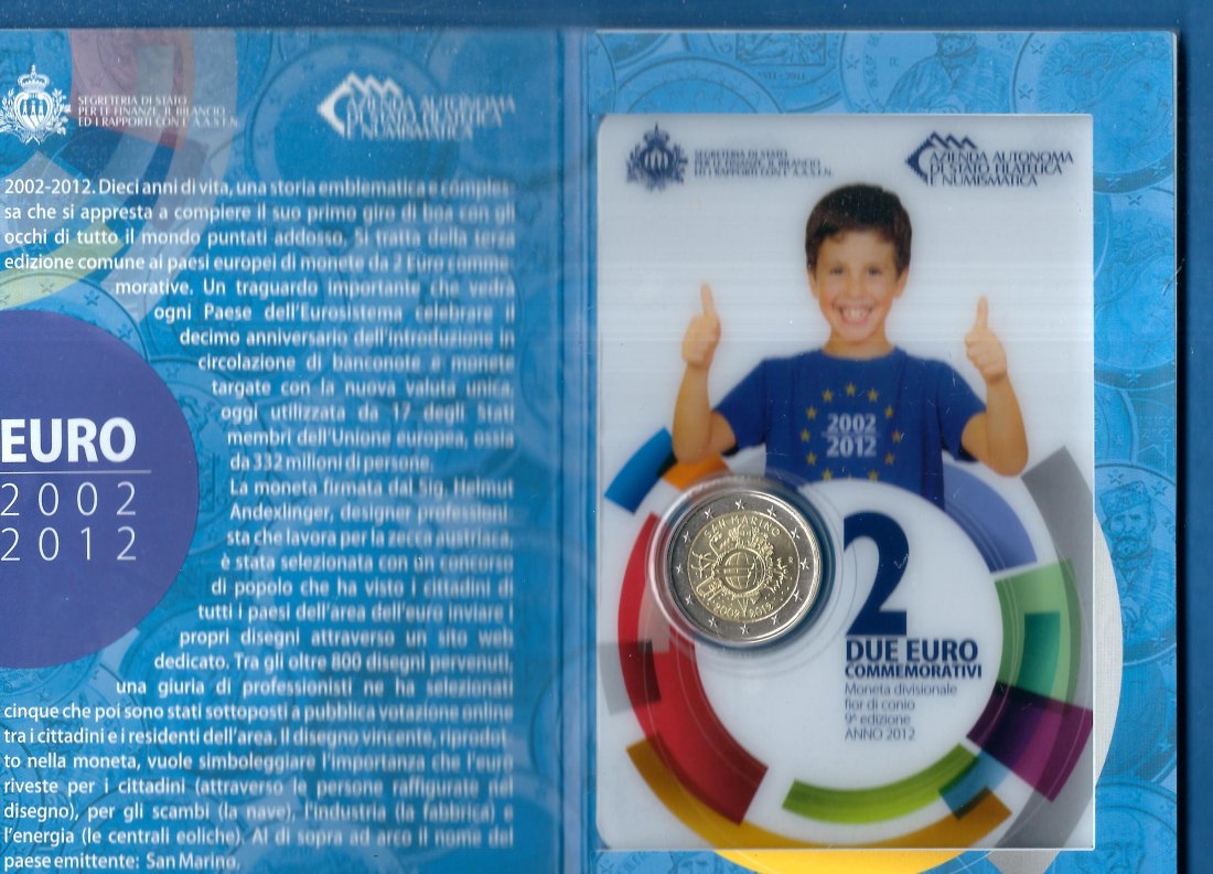  2 Euro San Marino  2012 Münzen und Goldankauf Koblenz Frank Maurer AF756   