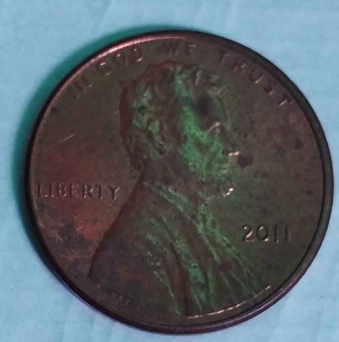  2011..United States of America One cent coin   