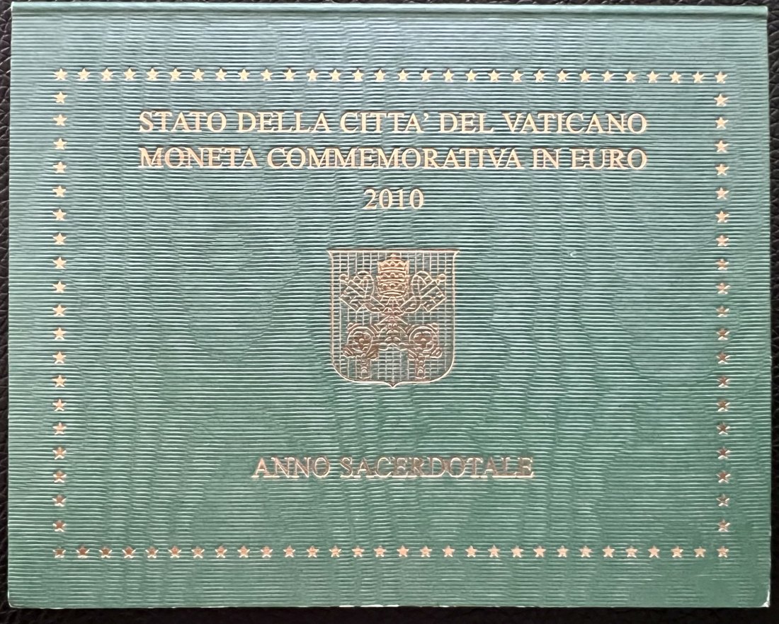  offizielle 2 € Vatikan 2010, Pontifikatsjahr, original im Folder   