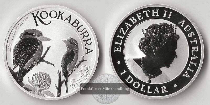  Australien,  1 Dollar  2023  Kookaburra FM-Frankfurt  Feinsilber: 31,1g   