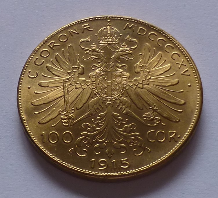  Österreich 100 Kronen 1915 / Austria 100 Corona 1915, Not Gold - Not Original   