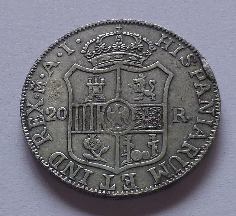  Spanien / Spain 20 Reales 1808, Not Silver - Not Original   