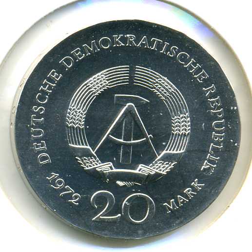  20 Mark 1972 Cranach stempelglanz   