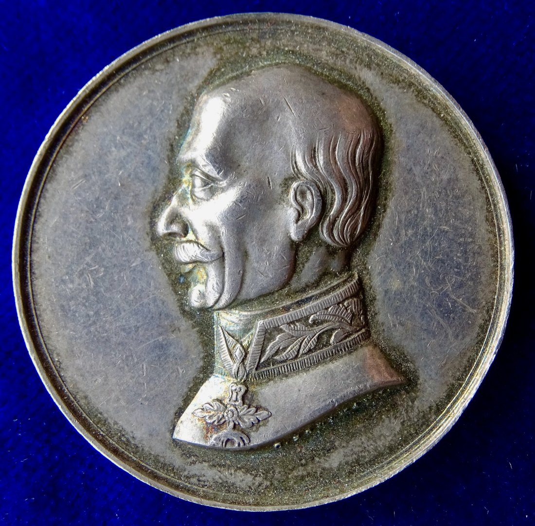  Frankfurt, Deutsche Revolution 1848 - 1849 Silbermedaille a. d. Reichsverweser Johann von Österreich   