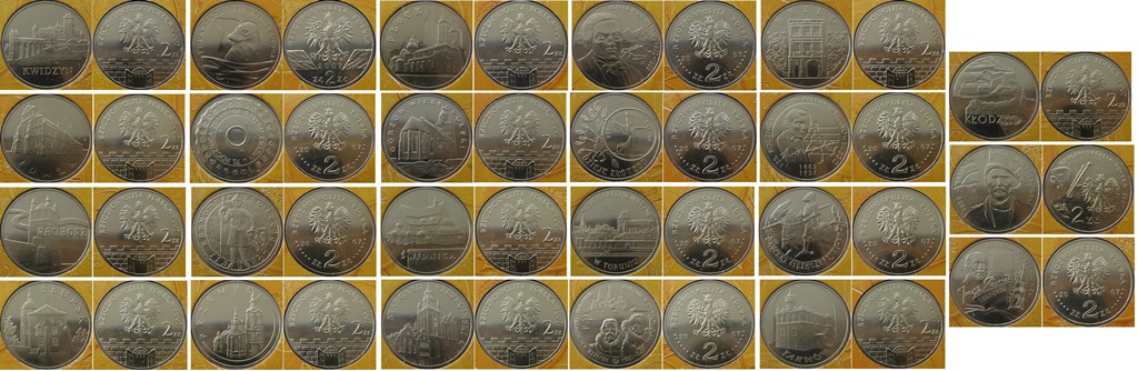  2007, complete set of Polish coins in the album Fischer (23 pcs)   