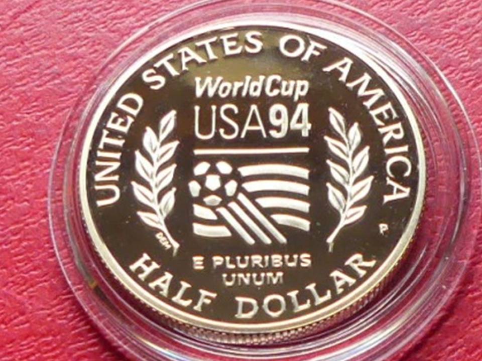  USA Münze Half Dollar 1994 Proof (PP) zur Fußball-WM 1994   