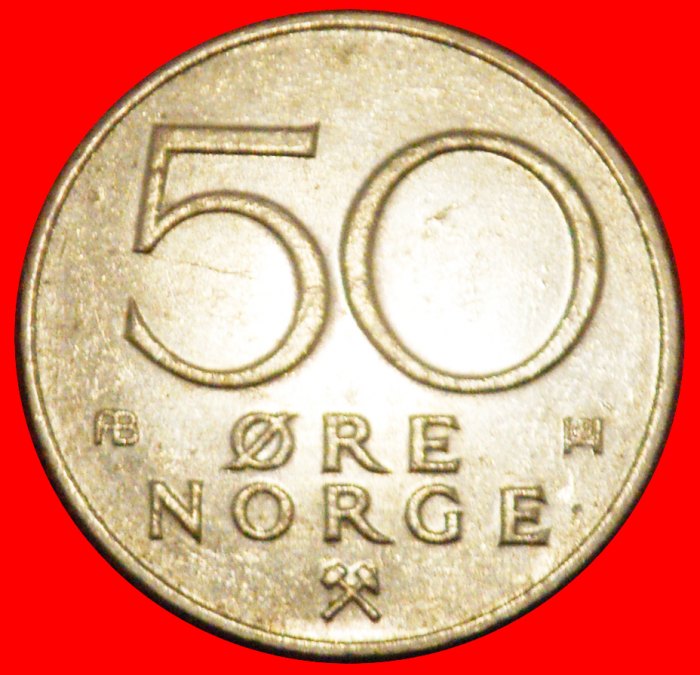  * LARGE SHIELD (1974-1987): NORWAY ★ 50 ORE 1979! OLAV V (1957-1991)★LOW START ★ NO RESERVE!   