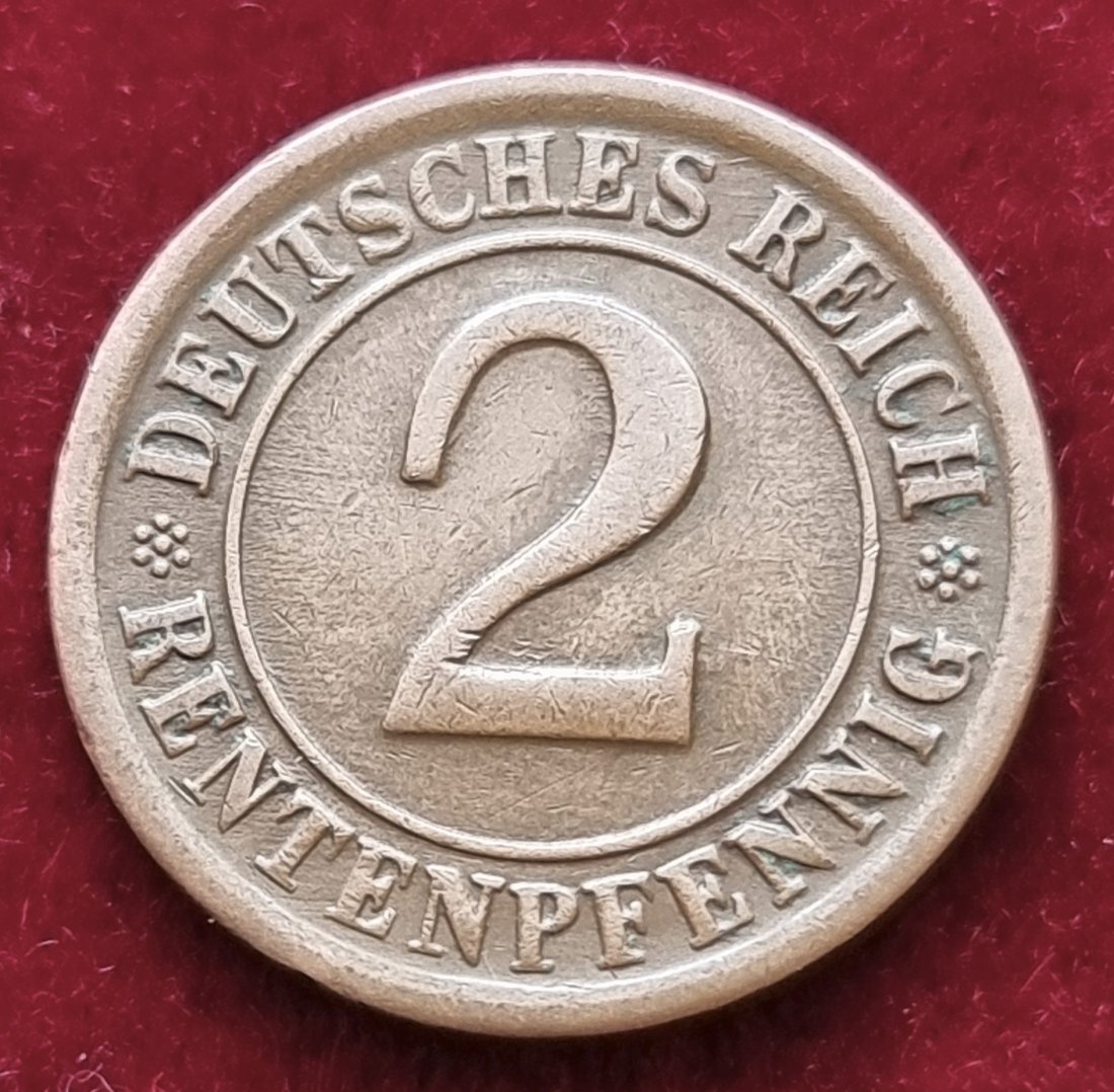  4521(5) 2 Rentenpfennig (Weimarer Republik) 1924/J in vz .......................... von Berlin_coins   