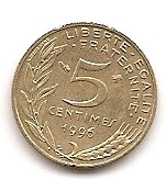  Frankreich 5 Centimes 1996 #215   