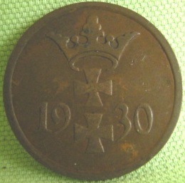 Danzig 1 Pfennig 1930,  Jäger D 2   