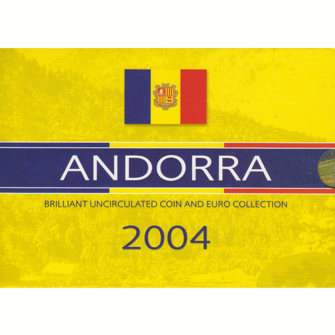  Offiz. KMS Andorra 2004 mit 2x 1-Euro Niederlande und Irland nur 15.000 Stück!   