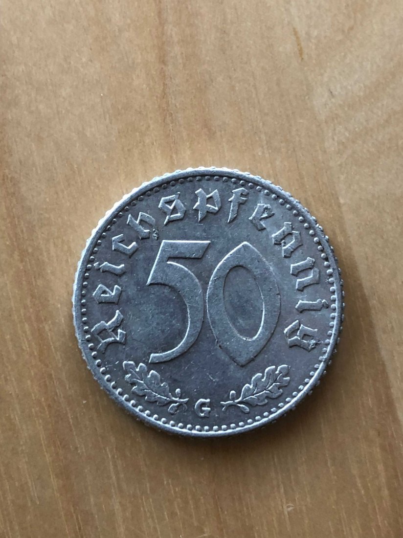  50 Reichspfennig 1944 G - selten !   