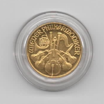  Österreich, 200 Schilling Philharmoniker 1992, 1/10 unze oz Gold   