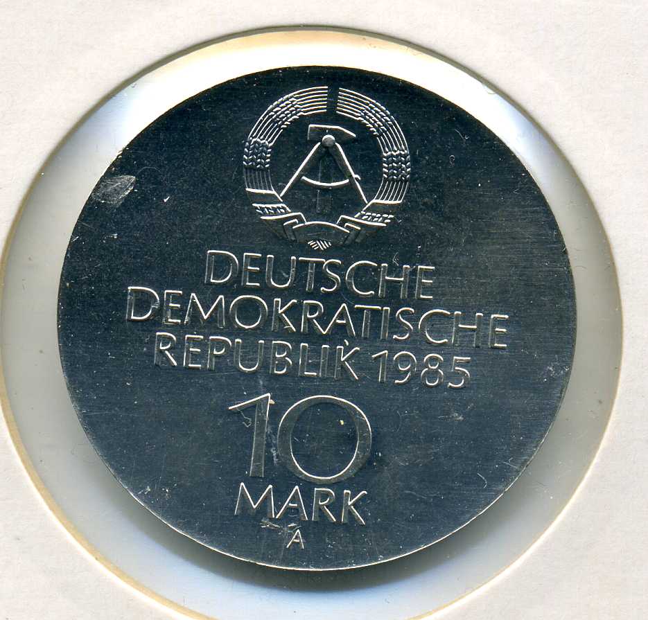  10 Mark 1985 Semperoper stempelglanz   