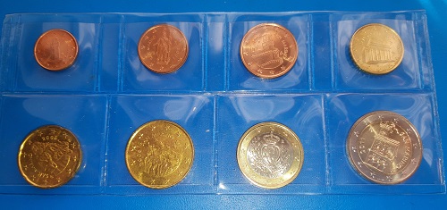  San Marino - Kusmünzensatz gemischt - 2004 - 2011 - acht Werte   