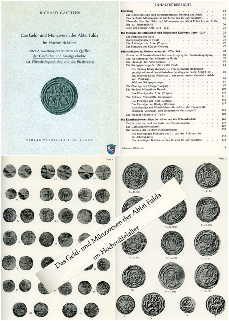  ZITIERWERK Gaettens - Das Geld- und Münzwesen der Abtei Fulda im Hochmittelalter(bis 1249)   