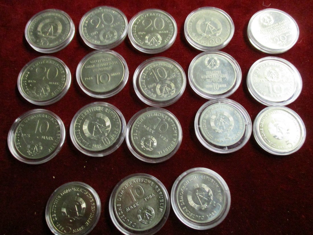  Lot - Sammlung DDR Münzen  siehe Foto / MF5   