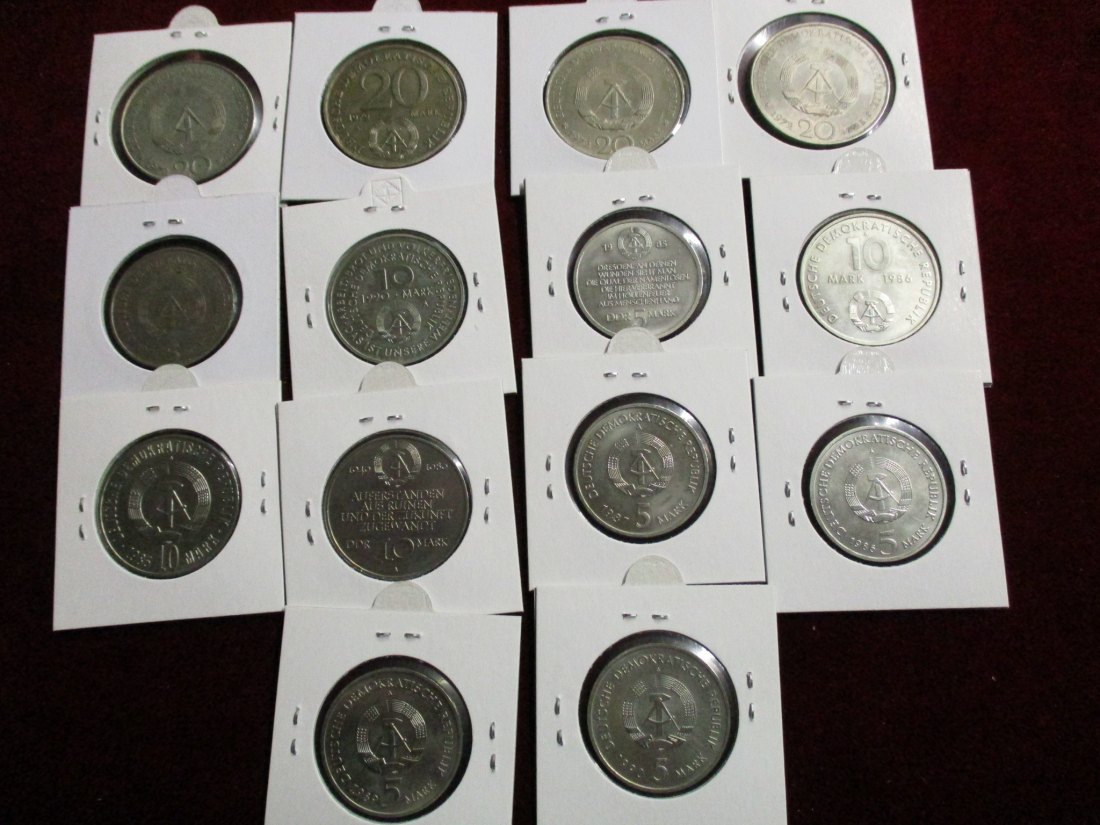  Lot - Sammlung DDR Münzen  siehe Foto / MF6   