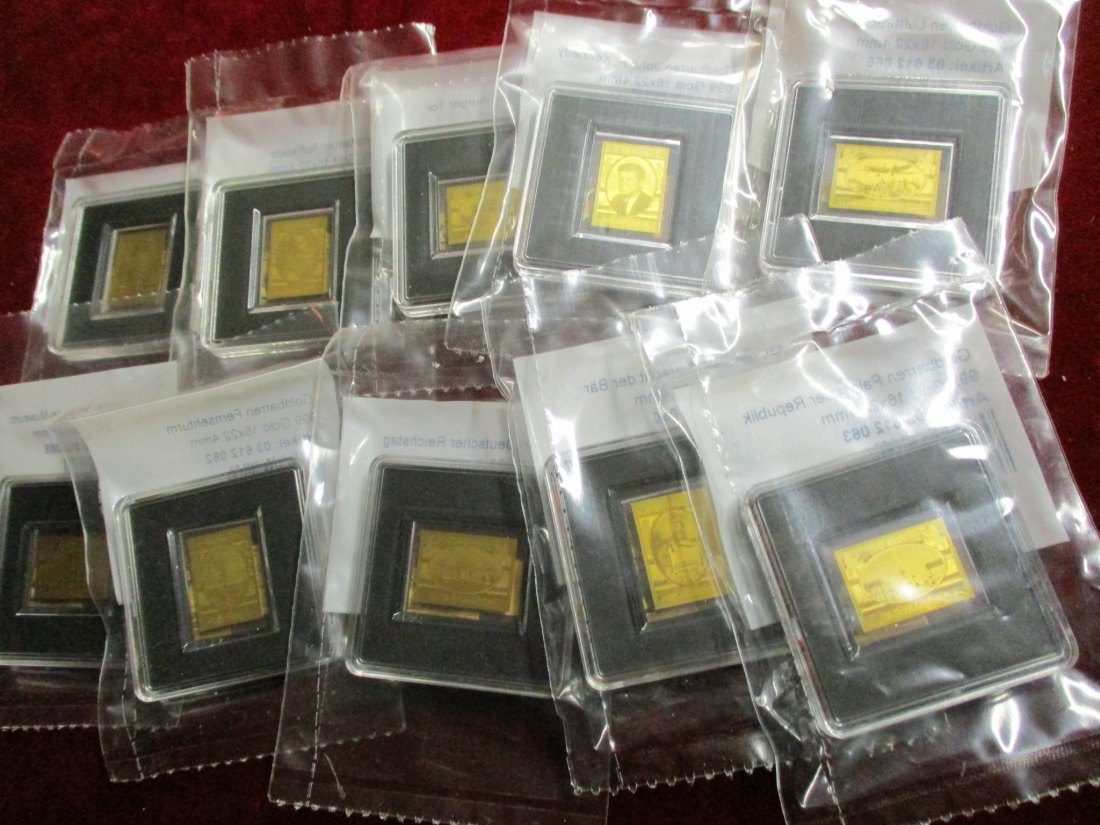  Lot - Sammlung Goldbarren 999er Gold alles mit Zertifikat siehe Foto /MG10   