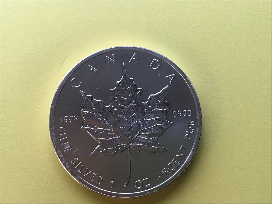  2 Ex. - CANADA MAPLE LEAF 5 Dollar-Silber 999/1000- Jahrgang 2013 - 1 oZ –   